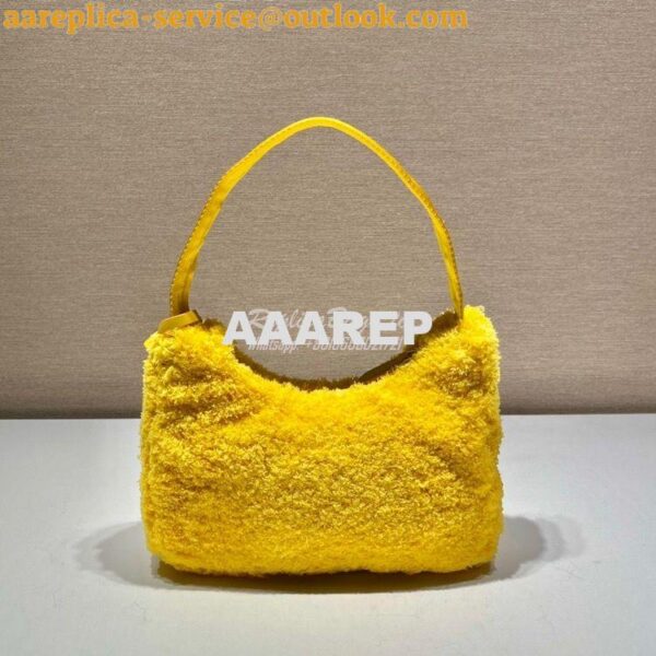 Replica Prada Re-edition 2000 Terry Mini-bag 1NE515 Yellow 11