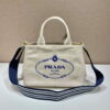 Replica Prada 1BG439 Denim Tote bag Blue