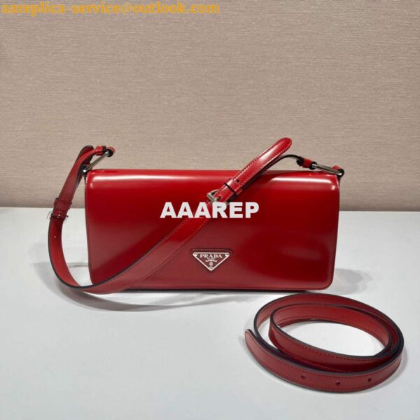 Replica Prada 1BD323 Brushed leather Prada Femme bag Red 3