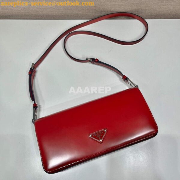 Replica Prada 1BD323 Brushed leather Prada Femme bag Red 4