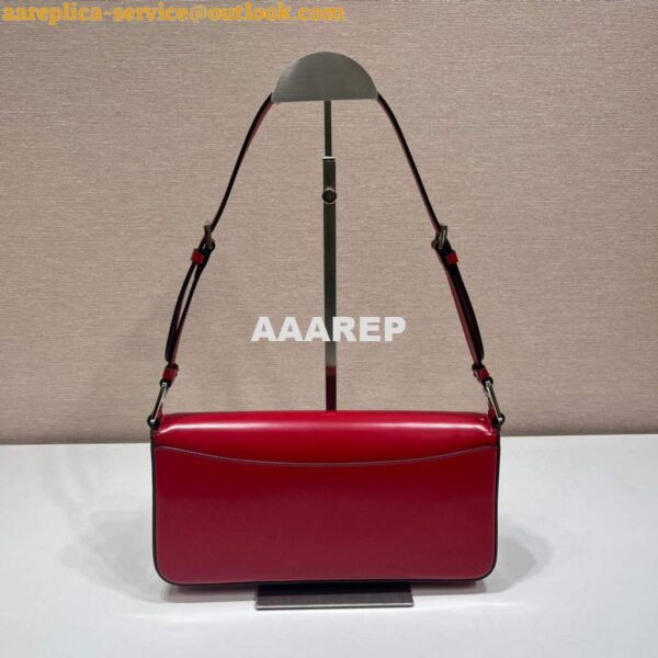 Replica Prada 1BD323 Brushed leather Prada Femme bag Red 5