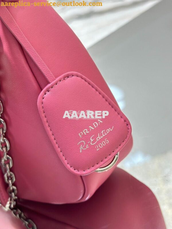 Replica Prada Re-edition 2005 Lambskin Bag 1BH204 Pink 9