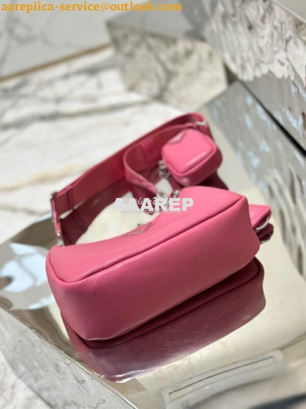 Replica Prada Re-edition 2005 Lambskin Bag 1BH204 Pink 14