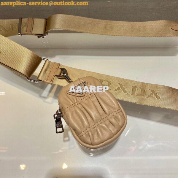 Replica Prada Re-Edition 2005 Nappa Gaufré bag 1BH204 Beige 7