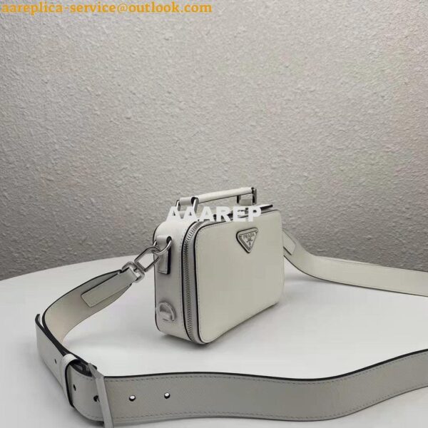 Replica Prada 2VH070 Brique leather bag White 4