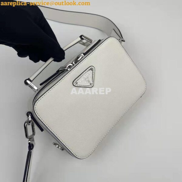 Replica Prada 2VH070 Brique leather bag White 6