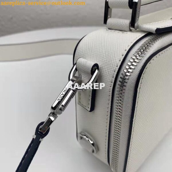 Replica Prada 2VH070 Brique leather bag White 8