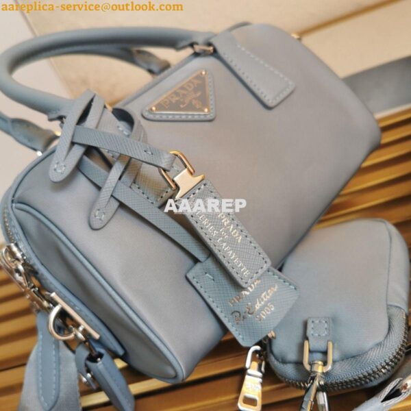 Replica Prada Re-Edition 2005 Nylon Bag 1BB846 Astral Blue 5