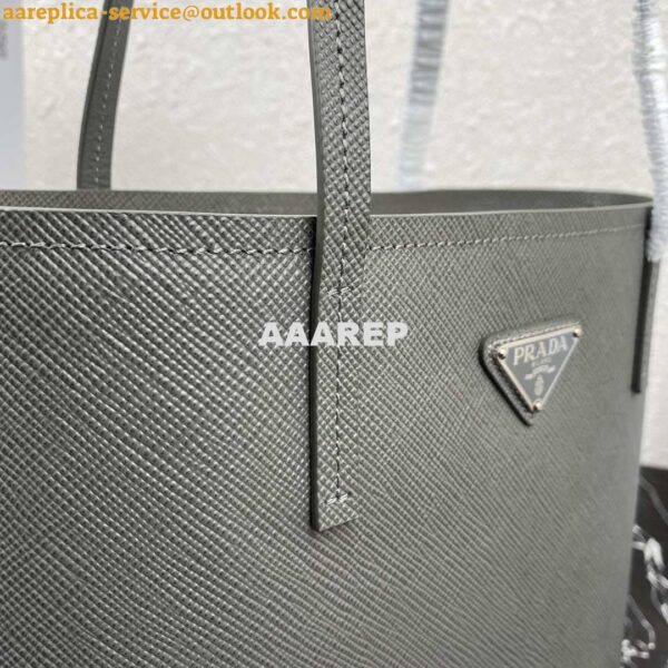 Replica Prada Saffiano Leather 1BG342 Tote Gray 5