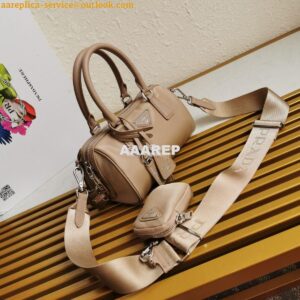 Replica Prada Re-Edition 2005 Nylon Bag 1BB846 Nude 2