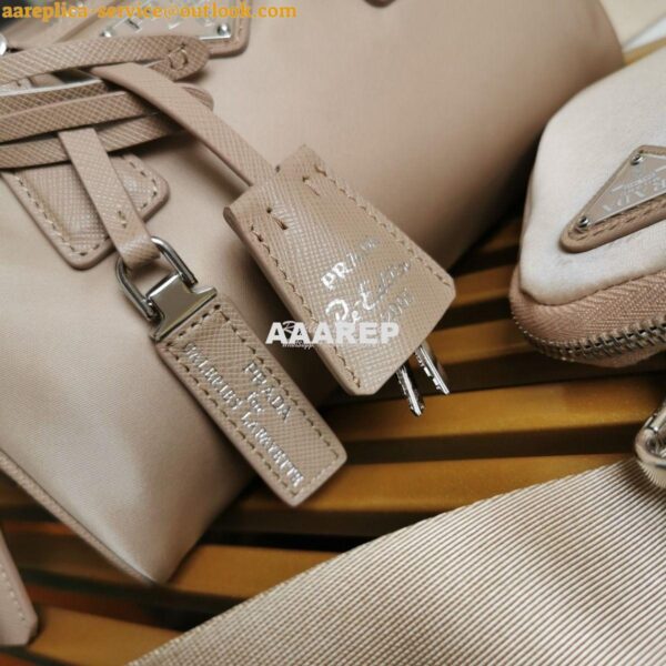 Replica Prada Re-Edition 2005 Nylon Bag 1BB846 Nude 6