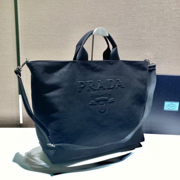 Replica Prada 1BG395 Drill tote Shoulder bag Black 3