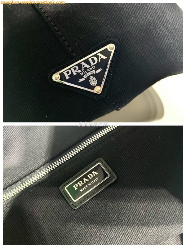 Replica Prada 1BG395 Drill tote Shoulder bag Black 10