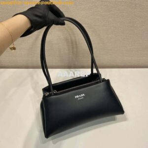 Replica Prada 1BA368 Leather mini-bag Bag Black 2