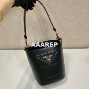 Replica Prada 1BA380 Small Saffiano Leather Prada Bucket Bag 2