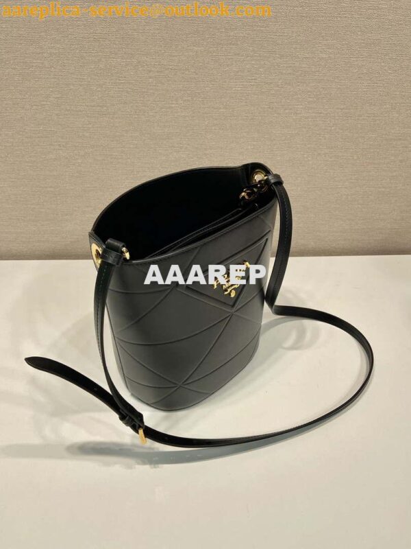 Replica Prada 1BA380 Small Saffiano Leather Prada Bucket Bag 5