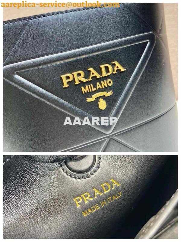 Replica Prada 1BA380 Small Saffiano Leather Prada Bucket Bag 10