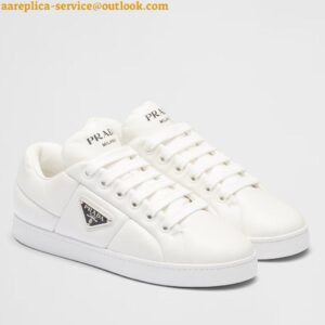 Replica Prada Women's Sneakers in White Nappa Leather 2