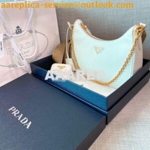 Replica Prada Re-edition 2005 Saffiano Leather Bag 1BH204 White 2