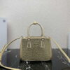 Replica Prada 1BA896 Prada Galleria Saffiano leather small bag Blue