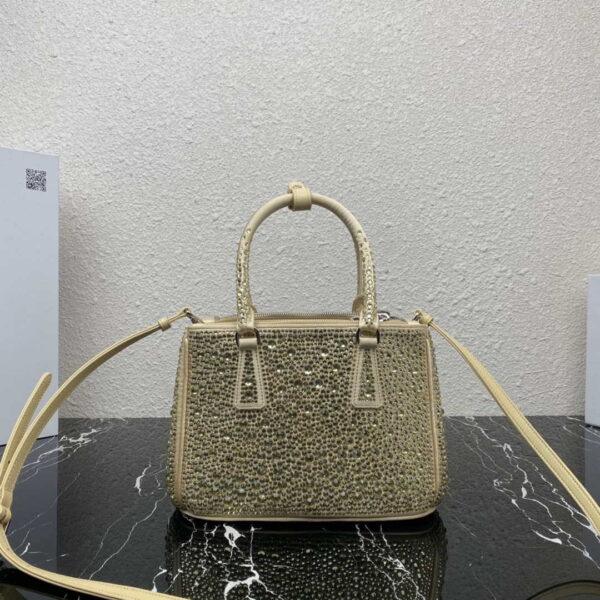 Replica Prada 1BA896 Prada Galleria Saffiano leather small bag Gold 3