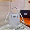 Replica Prada 1BA331 Small Brushed Leather Tote Light Green 2