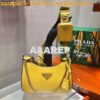 Replica Prada Re-Edition Black Saffiano leather mini-bag with adjustab 2