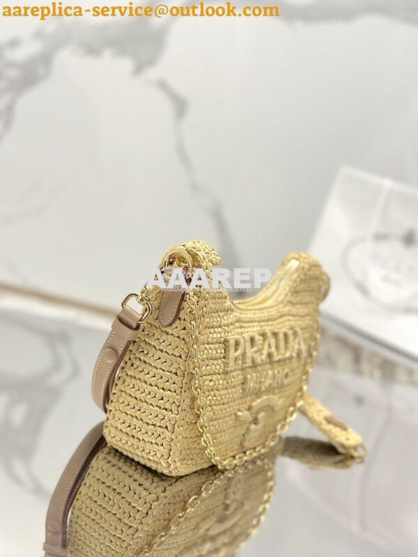 Replica Prada Re-Edition Crochet Mini-bag Raffia 1BC204 7