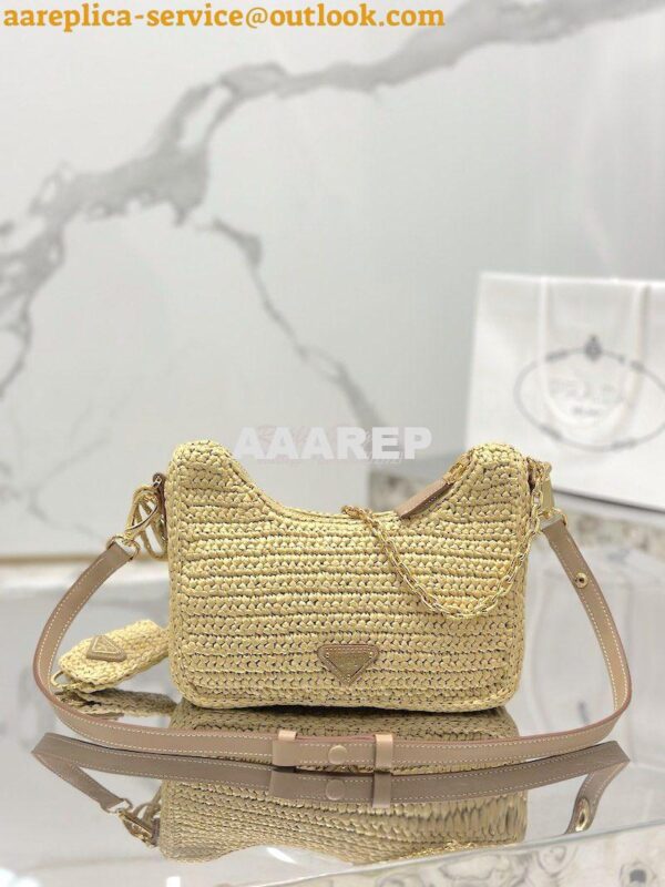 Replica Prada Re-Edition Crochet Mini-bag Raffia 1BC204 9