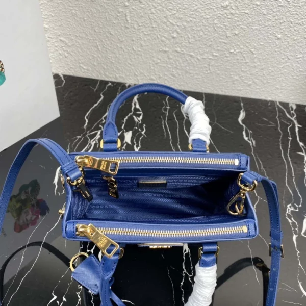 Replica Prada 1BA906 Prada Galleria Saffiano leather mini-bag Light Blue 9