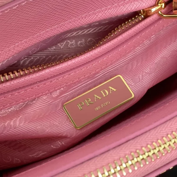 Replica Prada 1BA906 Prada Galleria Saffiano leather mini-bag Pink 10