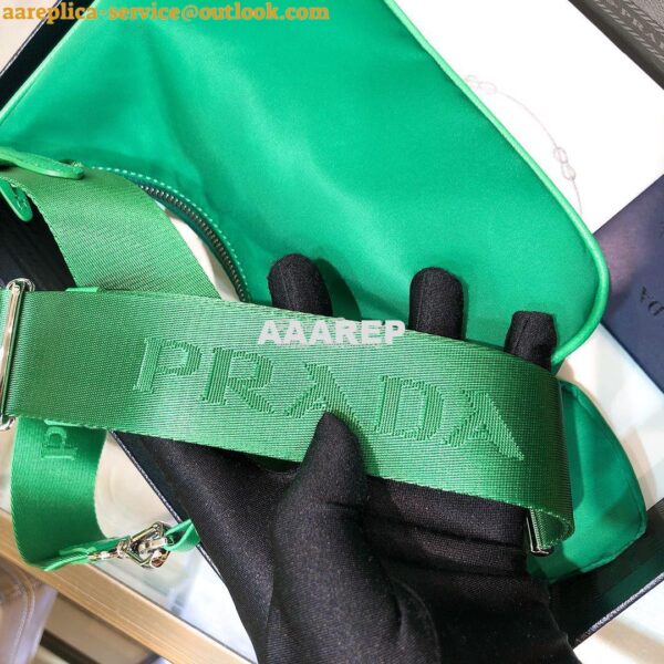 Replica Prada Re-Edition Nylon Multi-Pochette Bag 1BH204 Green 10