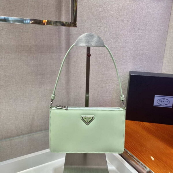 Replica Prada 1BC155 Saffiano leather mini bag Green 3