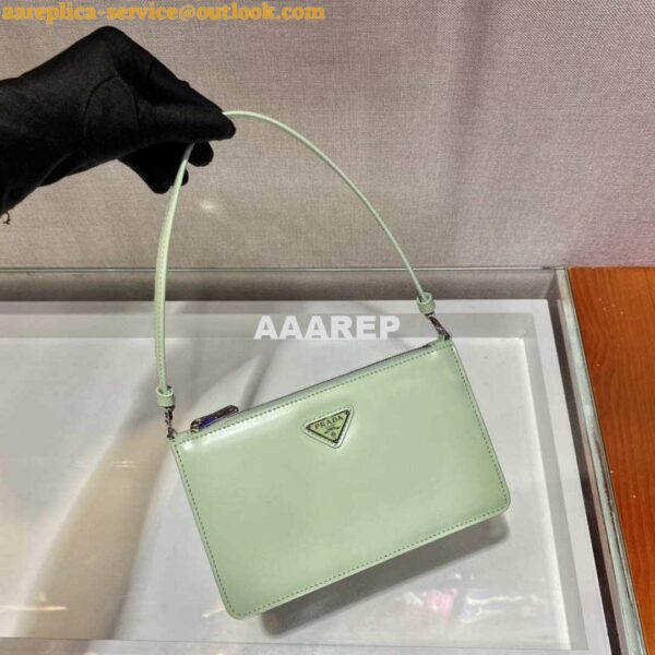 Replica Prada 1BC155 Saffiano leather mini bag Green 4