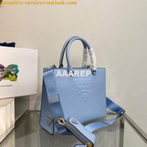 Replica Prada 1BA337 Medium Saffiano leather handbag Blue 2