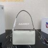 Replica Prada 1BC155 Saffiano leather mini Shoulder bag Silver 2