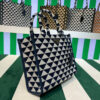 Replica Prada 1BA354 Small Prada Symbole jacquard fabric handbag Green White 2