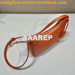 Replica Prada Re-Edition Orange Saffiano leather mini-bag with adjusta 2