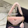 Replica Prada Re-edition Shearling Mini-bag 1BC543 White 2