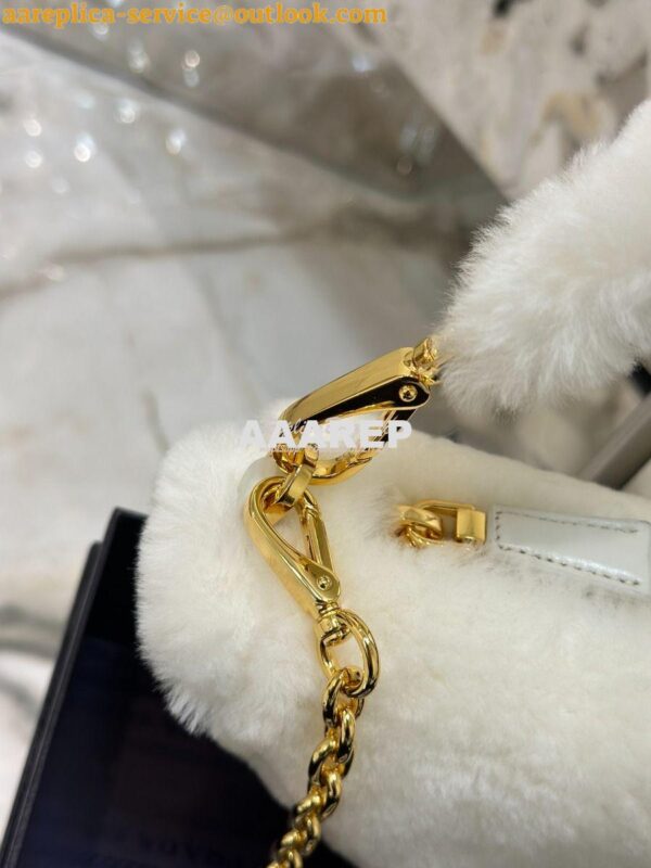 Replica Prada Re-edition Shearling Mini-bag 1BC543 White 11