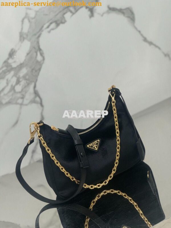 Replica Prada Re-Edition velvet mini-bag 1BC204 5