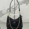 Replica Prada Re-Edition Yellow Saffiano leather mini-bag with adjusta