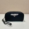 Replica Prada Re-Nylon and brushed leather mini-bag 1BC198 Black