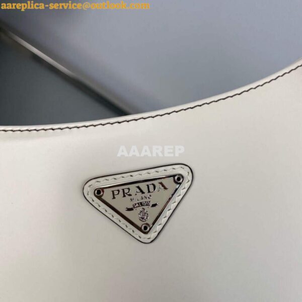 Replica Prada 1BC499 Cleo brushed Gradient leather shoulder bag Beige 7