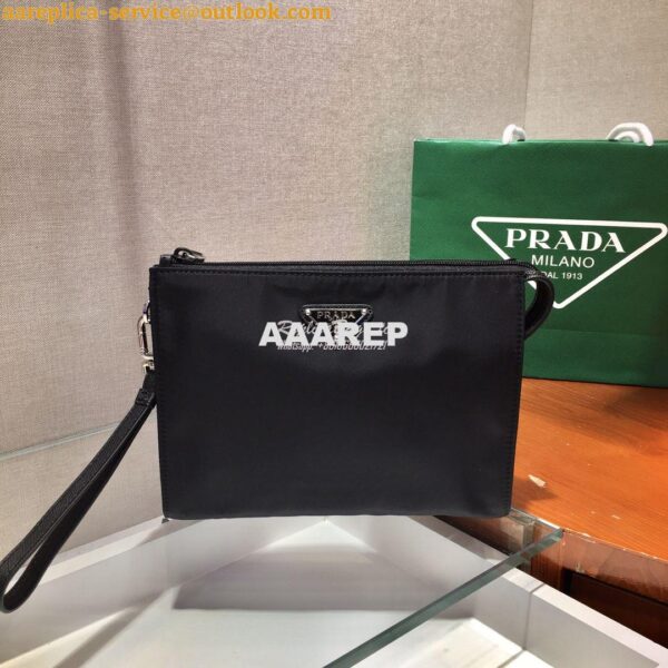 Replica Prada Re-Nylon and Saffiano leather necessaire 5