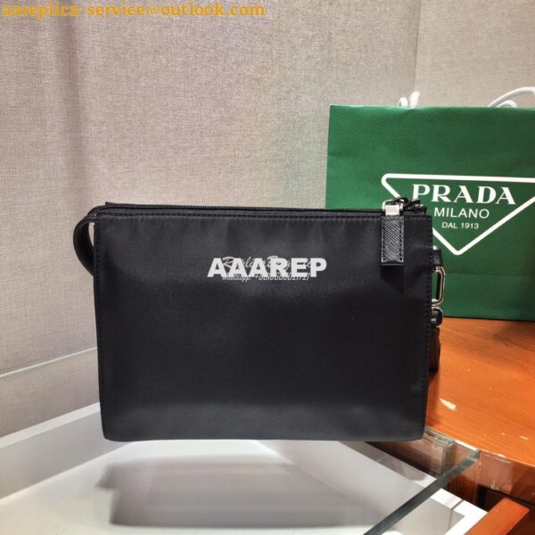 Replica Prada Re-Nylon and Saffiano leather necessaire 8