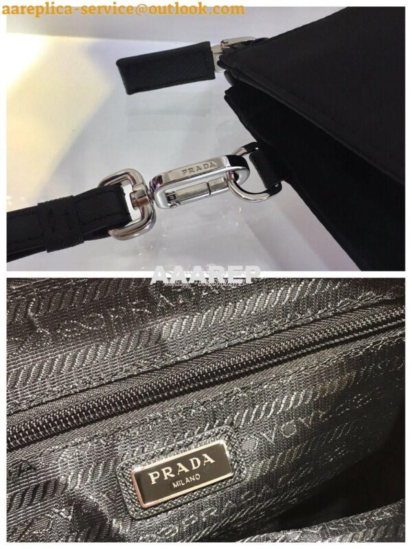 Replica Prada Re-Nylon and Saffiano leather necessaire 9