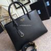 Replica Prada 1BA153 Large Saffiano Leather Handbag in Gray 2