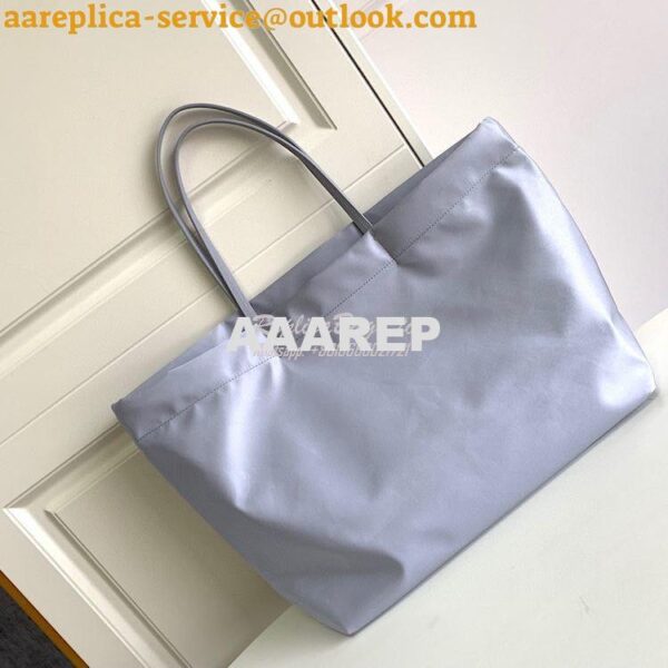 Replica Prada Re-nylon And Saffiano Leather Tote Bag 1BG107 Cornflower 10