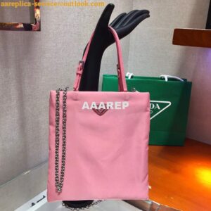 Replica Prada 1BA252 Nylon Handbag Pink